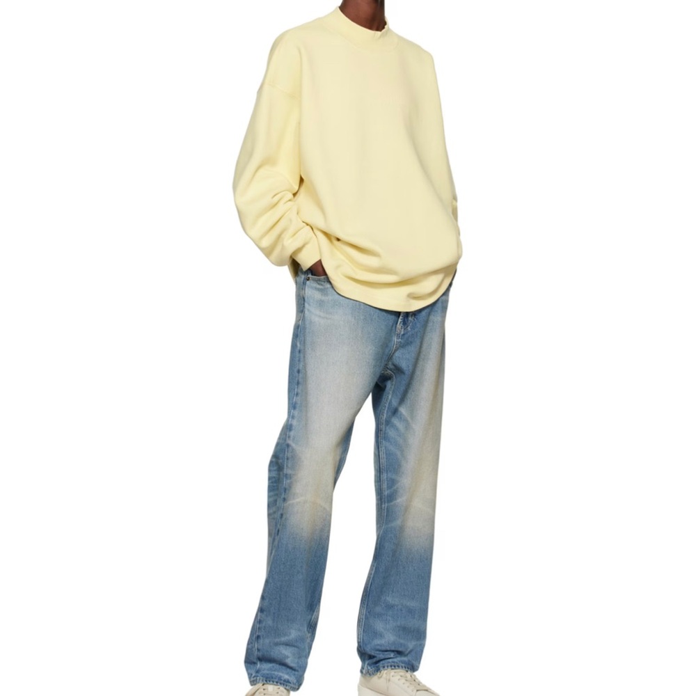 NEW NWT Essentials Fear Of God Sweatshirt Relaxed Crewneck Sweater - Picture 3 of 15